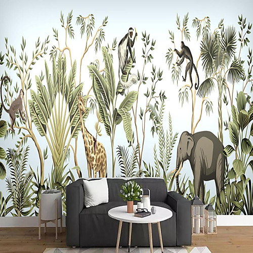 

Botanical Landscape Animal Home Decoration Modern Wall Covering, Vinylal Material Self adhesive Wallpaper Mural Wall Cloth, Room Wallcovering