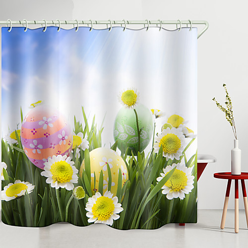 

Shower Curtains & Hooks Modern Polyester New Design