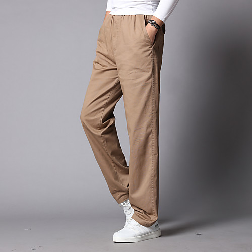 

Men's Hiking Pants Trousers Solid Color Winter Outdoor Regular Fit Windproof Quick Dry Soft Shockproof Cotton Pants / Trousers Bottoms Black Yellow Army Green Dark Gray Light Grey Hunting Fishing