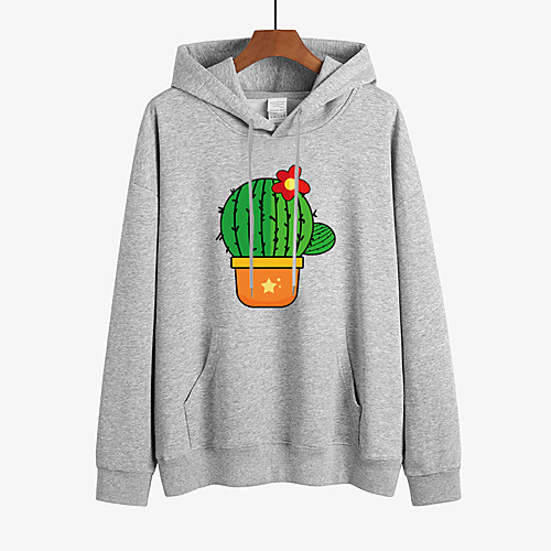 

Women's Pullover Hoodie Sweatshirt Letter Print Daily Other Prints Streetwear Hoodies Sweatshirts White Black Purple / Fleece Lining
