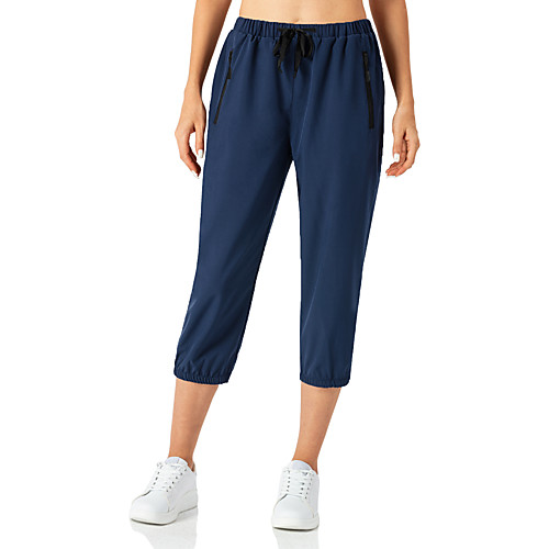 

Women's High Waist Running Tights Leggings Yoga Pants Yoga Shorts Athletic Capri Pants Side Pockets Spandex Winter Yoga Fitness Gym Workout Running Comfy Tummy Control Breathable Sport Solid Color