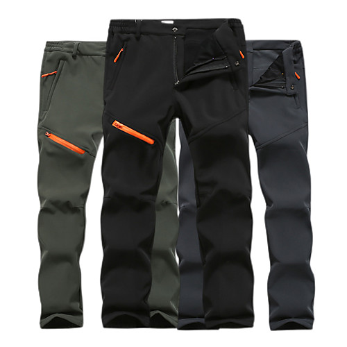 

outdoor tactical pants assault cargo soft shell limbing hiking pants winter with zip pocket for men dark gray s
