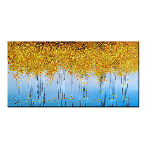 

100% Hand-Painted Contemporary Art Oil Painting On Canvas Modern Paintings Home Interior Decor Golden Tree Art Painting Large Canvas Art(Rolled Canvas without Frame)