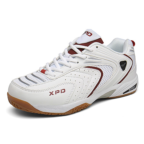 

Men's Trainers Athletic Shoes Sporty Outdoor Tennis Shoes PU Non-slipping White / Silver Red Fall Spring