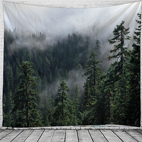 

Wall Tapestry Art Decor Blanket Curtain Hanging Home Bedroom Living Room Decoration Forest View