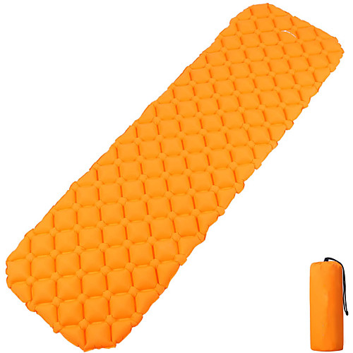 

Naturehike Inflatable Sleeping Pad Air Pad Outdoor Camping Portable Moistureproof Ultra Light (UL) Thick TPU Nylon 185606 cm for 1 person Camping / Hiking Outdoor All Seasons Blue Orange