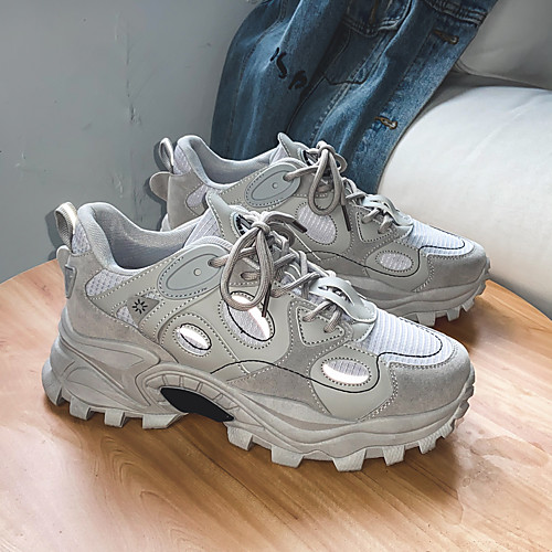 

Men's Trainers Athletic Shoes Sporty Casual Athletic Running Shoes Basketball Shoes PU Breathable Non-slipping Wear Proof White Black Khaki Fall