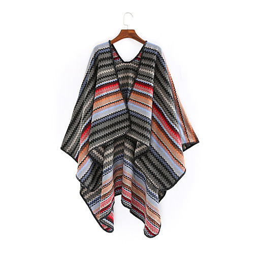 

Sleeveless Artistic / Retro / Shawls Imitation Cashmere Party / Party / Evening Shawl & Wrap / Women's Wrap With Stripe