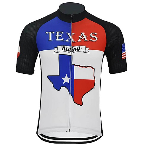 

Men's Short Sleeve Cycling Jersey White Bike Top Mountain Bike MTB Road Bike Cycling Breathable Sports Clothing Apparel / Stretchy / Athletic
