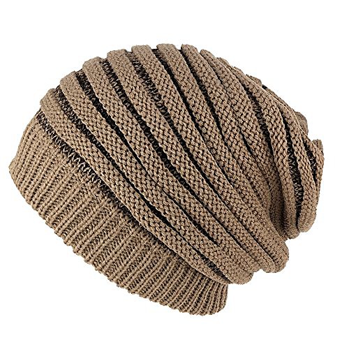 

Winter Deep Slouch Knit Warm Beanie Hat - KHAKI