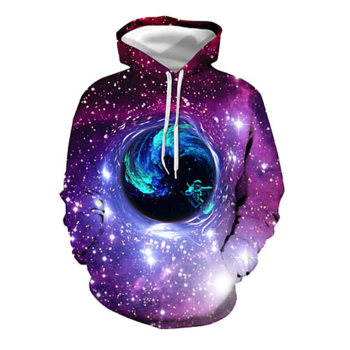 

Men's Pullover Hoodie Sweatshirt Graphic 3D Hooded Daily 3D Print 3D Print Hoodies Sweatshirts Long Sleeve Purple