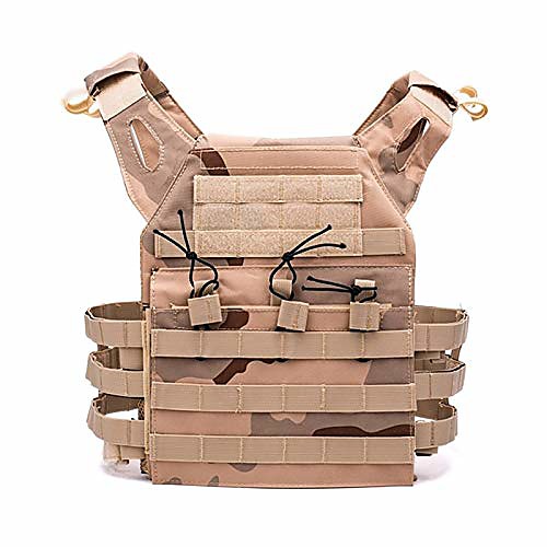 

600d hunting tactical vest military airsoft paintball outdoor light protective vest sport (color: three sand camo)