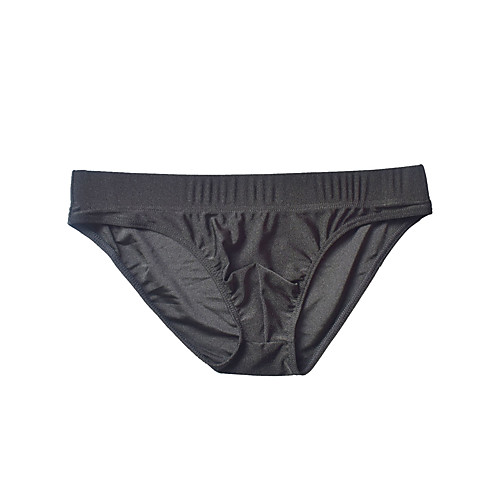 

Men's 1 Piece Basic Briefs Underwear - Normal Low Waist Light Blue White Black S M L