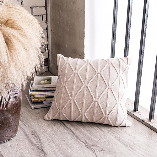 

1 pcs Synthetic Pillow Cover Luxury Modern Square Zipper Traditional Classic