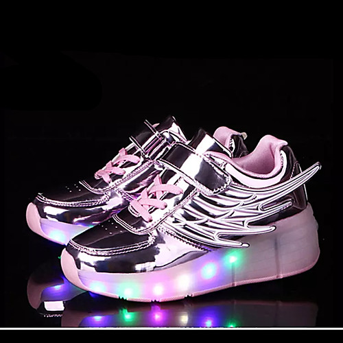 

Boys' Girls' Trainers Athletic Shoes LED Shoes USB Charging Halloween Synthetics Heelys Shoes Little Kids(4-7ys) Big Kids(7years ) Black Pink Gold Fall Winter