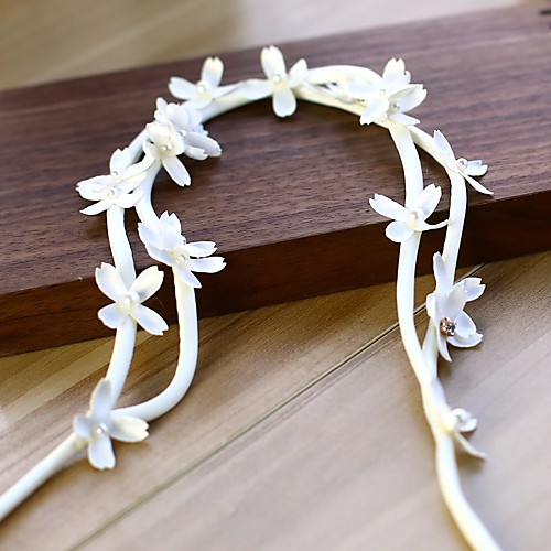 

Wedding Bridal Spinning Cotton Headdress with Appliques 1 Piece Wedding / Special Occasion Headpiece