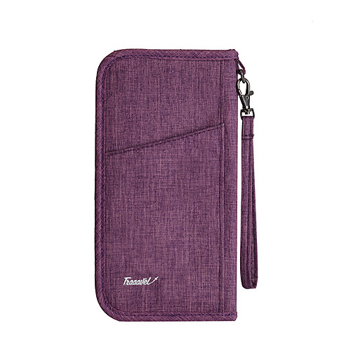 

Unisex Waterproof Walking Polyester Storage Bag Zipper Solid Color Floral Print Daily Office & Career Black Purple Dark Red Sky Blue
