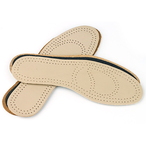 

1 Pair Shock Absorption / Pain Relief / Deodorant Insole & Inserts Leather Sole All Seasons Unisex Almond