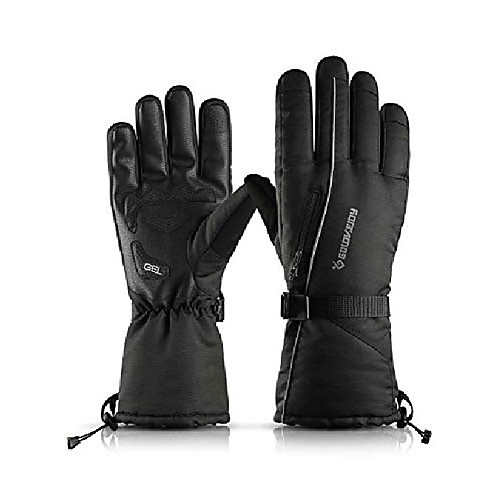 

Winter Gloves for Men, Snowboarding Ski Gloves Women - Windproof Waterproof Skiing Snowmobile - 3M Thinsulate - Touch Screen - Thermal Warm Glove Liners Cold Weather Snow Gloves - Black -XL