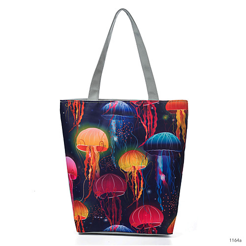 

Women's Bags Canvas Tote Top Handle Bag Zipper Galaxy Star Print Daily Date 2021 Blue Red Blushing Pink