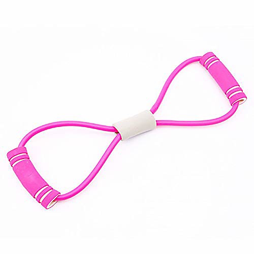 

2020 Hot Yoga Gum Fitness Resistance 8 Word Chest Expander Rope Workout Muscle Fitness Rubber Elastic Bands for Sports Exercise,Red
