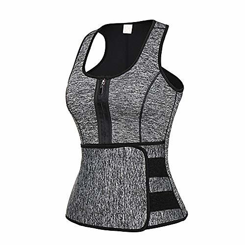 

Mens Waist Trainer for Weight Loss, Shaping Vest Breathable Adjustable Slimming Workout Sportswear, Waist Trainer Sweat Vest for Men, Sauna Tank Top, Workout Corset