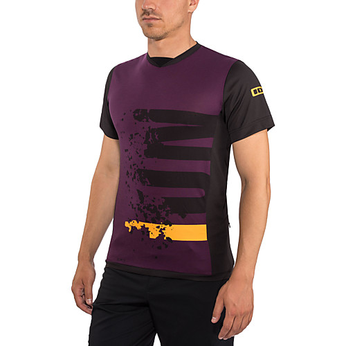 

Men's Short Sleeve Downhill Jersey Purple Orange Green Bike Top Mountain Bike MTB Road Bike Cycling Breathable Sports Clothing Apparel / Stretchy / Athletic