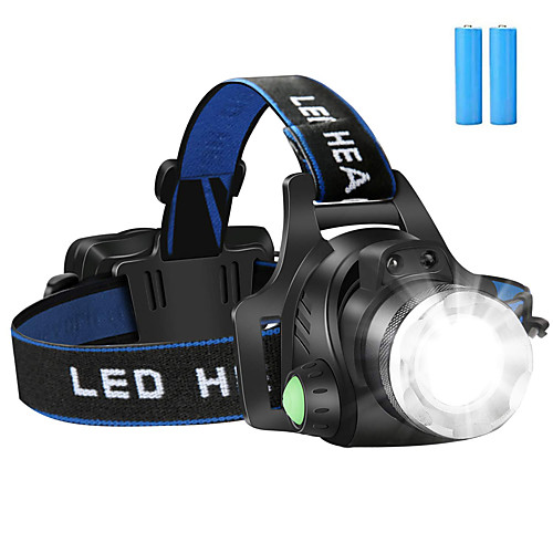 

Headlamps Headlight Waterproof Rechargeable 1200 lm LED LED 1 Emitters 3 Mode with Batteries Waterproof Zoomable Rechargeable Adjustable Camping / Hiking / Caving Everyday Use Cycling / Bike