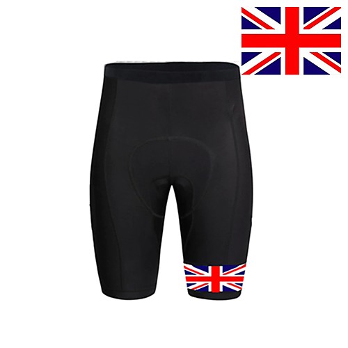 

21Grams Men's Cycling Shorts Fleece Bike Shorts Breathable Quick Dry Sports National Flag Black Mountain Bike MTB Road Bike Cycling Clothing Apparel Bike Wear / Stretchy / Athleisure