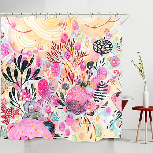 

Shower Curtains & Hooks Modern Polyester New Design