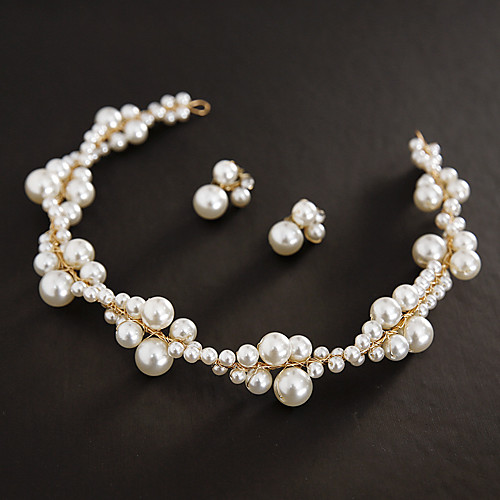 

Bridal Cute Imitation Pearl / Alloy Headpiece with Faux Pearl 1 set Wedding / Birthday Headpiece
