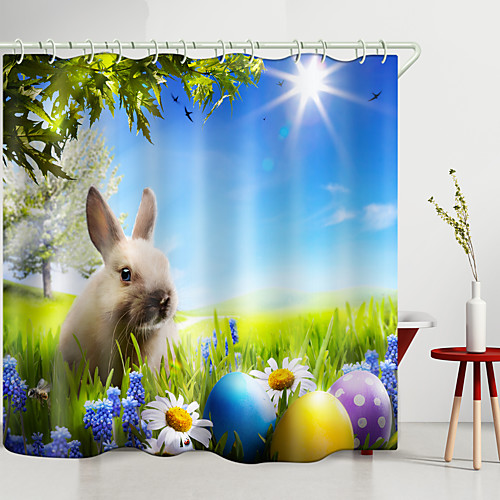

Shower Curtains & Hooks Modern Polyester New Design