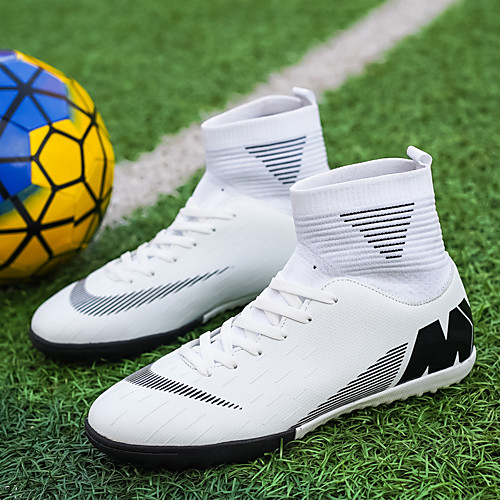 

Men's Trainers Athletic Shoes Sporty Casual Athletic Running Shoes Soccer Shoes PU Breathable Non-slipping Wear Proof White Black Green Fall