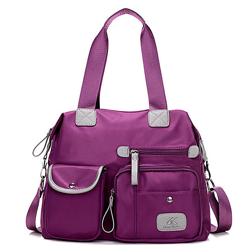 

women nylon light weight multi pocket big capacity handbags crossbody bags