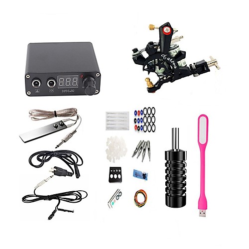 

BaseKey Professional Tattoo Kit Tattoo Machine - 1 pcs Tattoo Machines, Professional Aluminum Alloy 19 W Coil Tattoo Machine