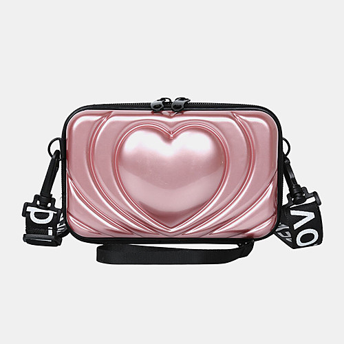 

women 6.5 inch love solid trunk phone bag crossbody bag