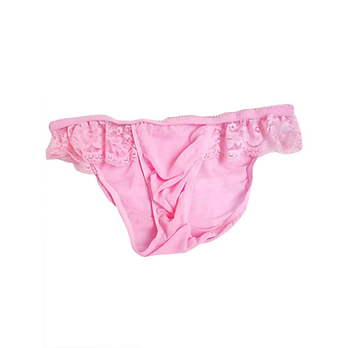 

Men's 1 Piece Mesh Briefs Underwear - Normal Low Waist Blushing Pink One-Size