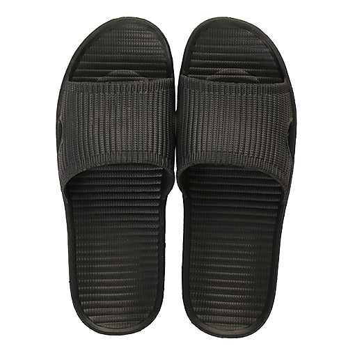 

Men's Slippers & Flip-Flops Beach Daily Indoor Shower Swimming PVC Breathable Non-slipping Black Blue Summer
