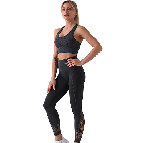 

Women's 2 Piece Activewear Set Compression Suit Sports Bra with Shorts Athletic Athleisure Sleeveless 2pcs High Waist Spandex Breathable Quick Dry Soft Fitness Gym Workout Running Training Exercise