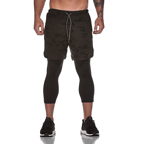 

2 In 1Running Shorts Gym Shorts Compression Shorts 2 In 1 Cycling Shorts Quick Dry Men Mtb Mountain Road Bike Shorts Anti-Sweat Outdoor Sports Bicycle Shorts Pant Trousers-M