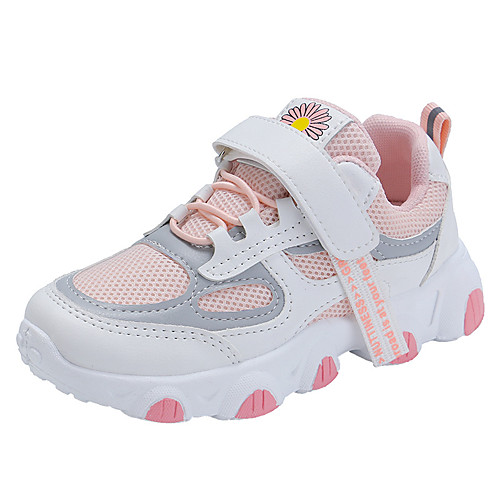 

Girls' Trainers Athletic Shoes Comfort Mesh PU Little Kids(4-7ys) Big Kids(7years ) Daily Walking Shoes Pink Green Spring Fall