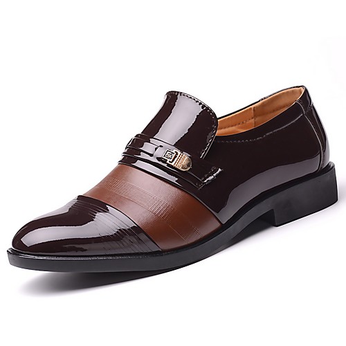 

Men's Loafers & Slip-Ons Business Casual Daily Office & Career Walking Shoes PU Breathable Non-slipping Wear Proof Black Brown Fall Spring