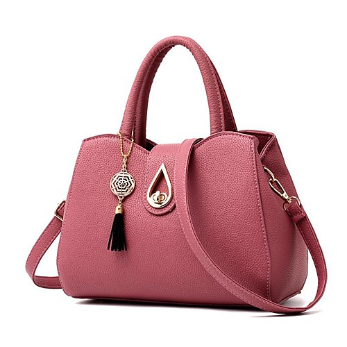 

women tassel leather handbag messenger satchel crossbody bag