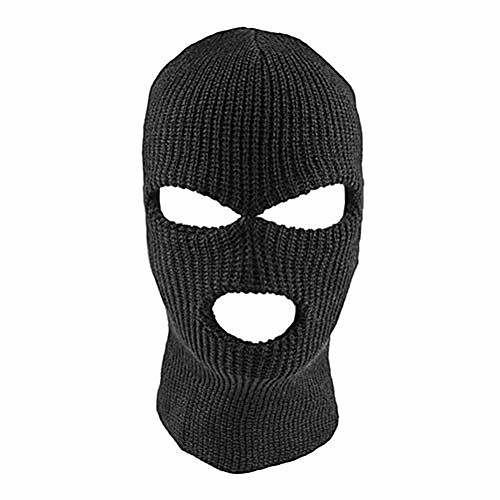 

3-Hole Knitted Full Face Hat Headwear,Full Face Windproof Hat for Winter Outdoor Sports Snowboarding