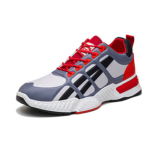 

Men's Trainers Athletic Shoes Sporty Casual Athletic Daily Running Shoes Walking Shoes Mesh PU Breathable Non-slipping Wear Proof White / Blue RedGray Orange Fall Spring
