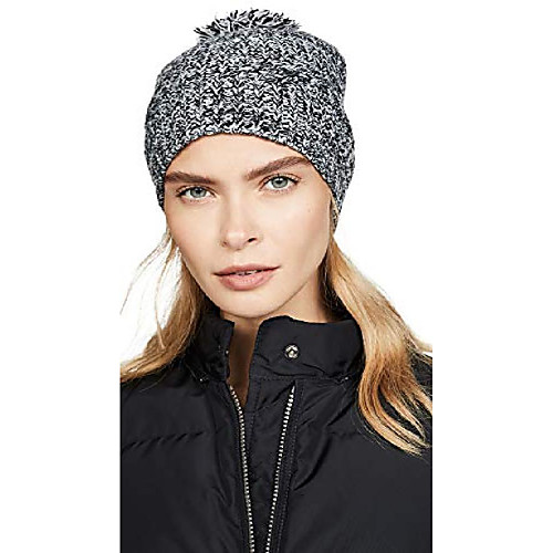 

Women's Marled Beanie, Black/Heather Grey/Ecru, One Size