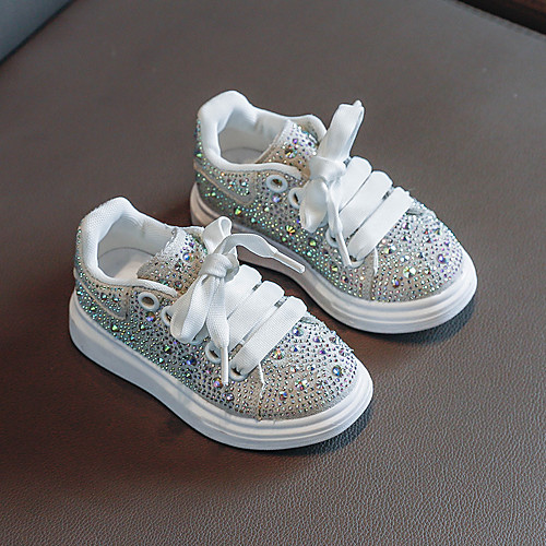 

Boys' Girls' Sneakers Comfort PU Little Kids(4-7ys) Daily Walking Shoes White Black Fall Spring
