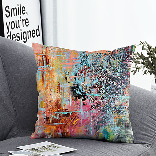

1 pcs Polyester Pillow Cover & Insert Simple Classic Square Zipper Polyester Traditional Classic