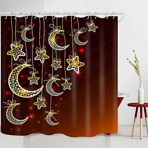 

Shower Curtains & Hooks Modern Polyester New Design