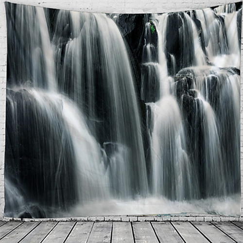 

wall tapestry art decor blanket curtain hanging home bedroom living room decoration waterfall scenery